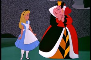 Alice With Queen Of Hearts
